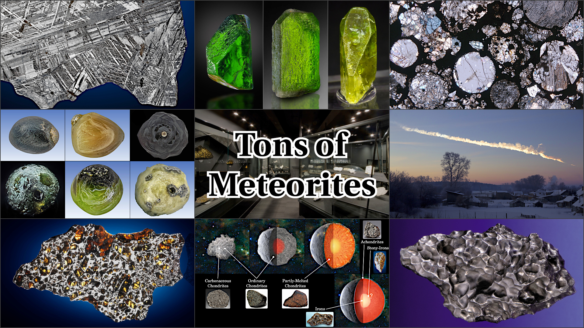 sample images from “Tons of Meteorites”