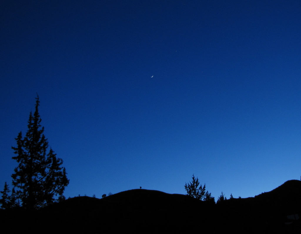 Moon and Venus